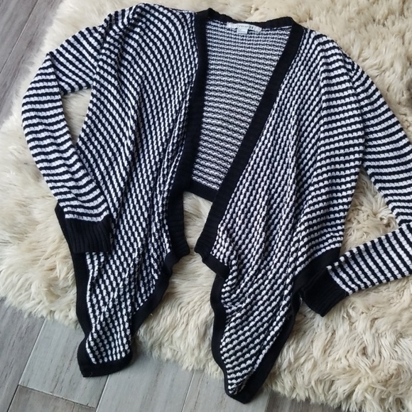 Forever 21 Drape Front Striped Cardigan - Picture 4 of 7
